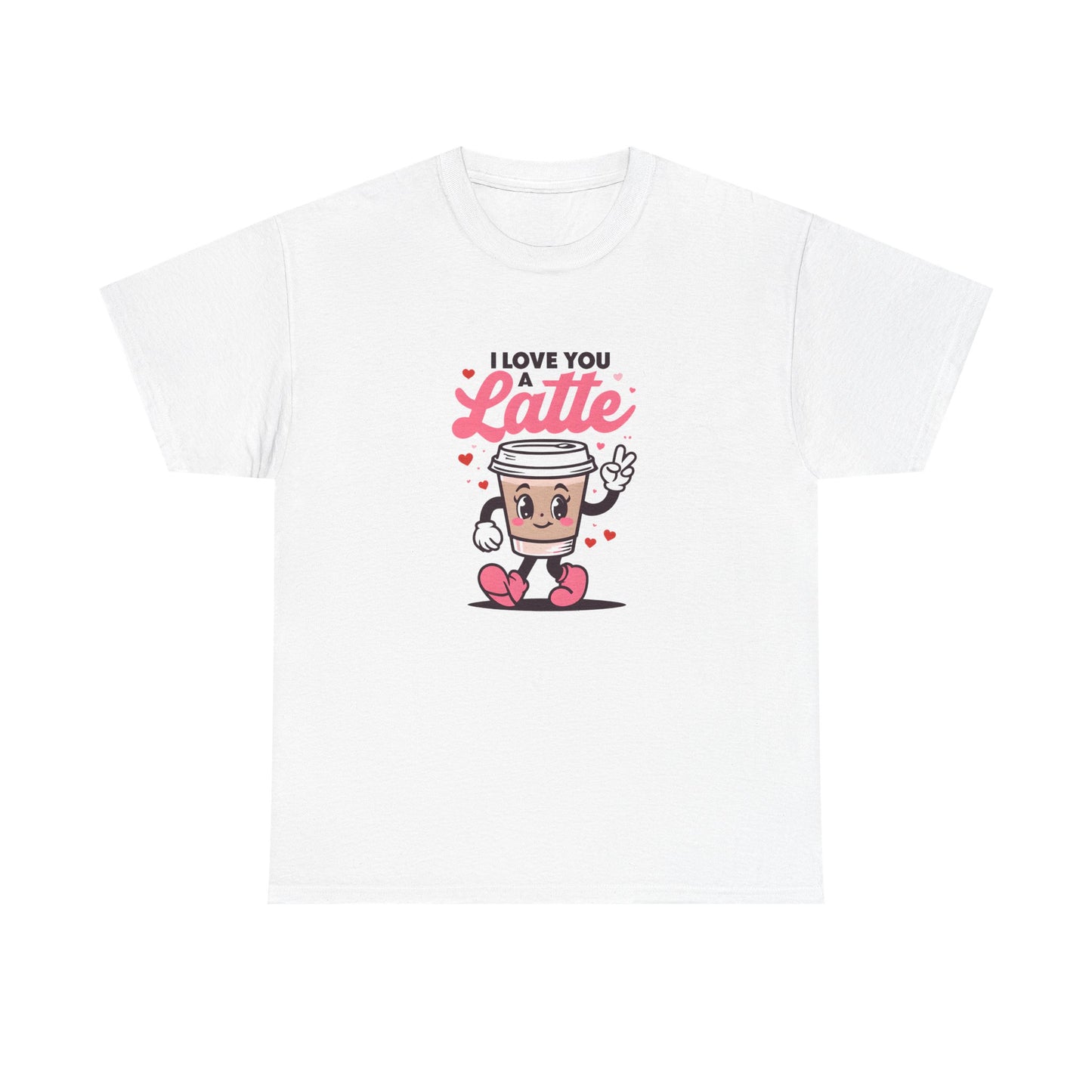 Cute Coffee Lover Tee, I Love You a Latte Shirt