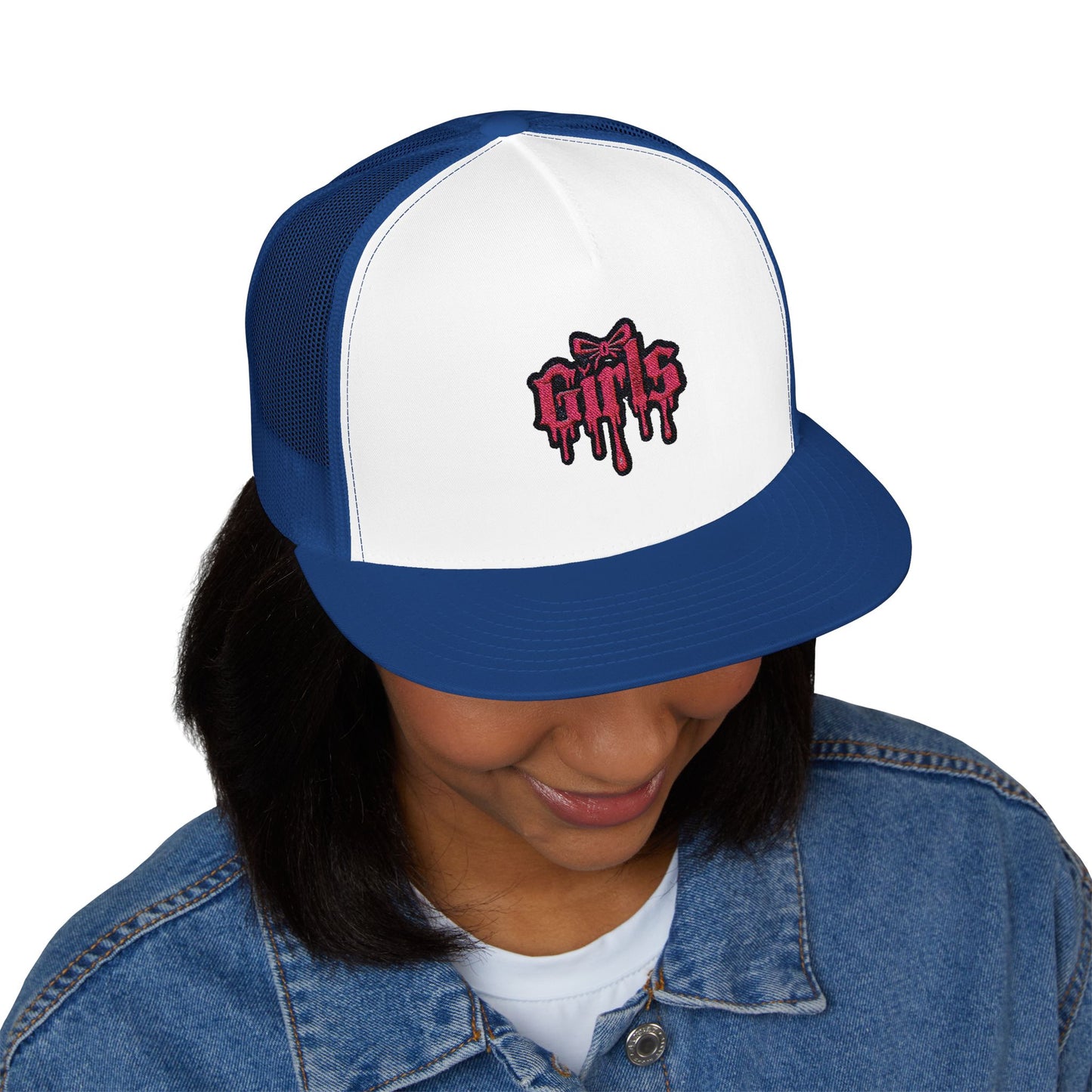 Embroidered 5 Panel Trucker Cap Cool