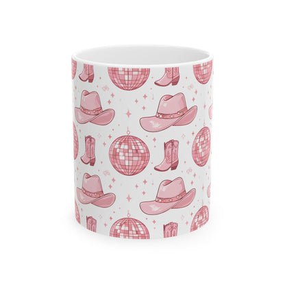 Pink Cowboy Vibe Ceramic Mug
