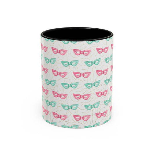 Colorful Glasses Accent Coffee Mug