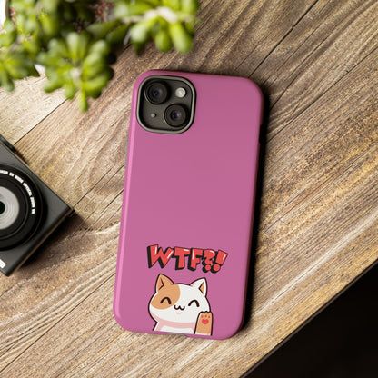 Cute WTF Cat Phone Case