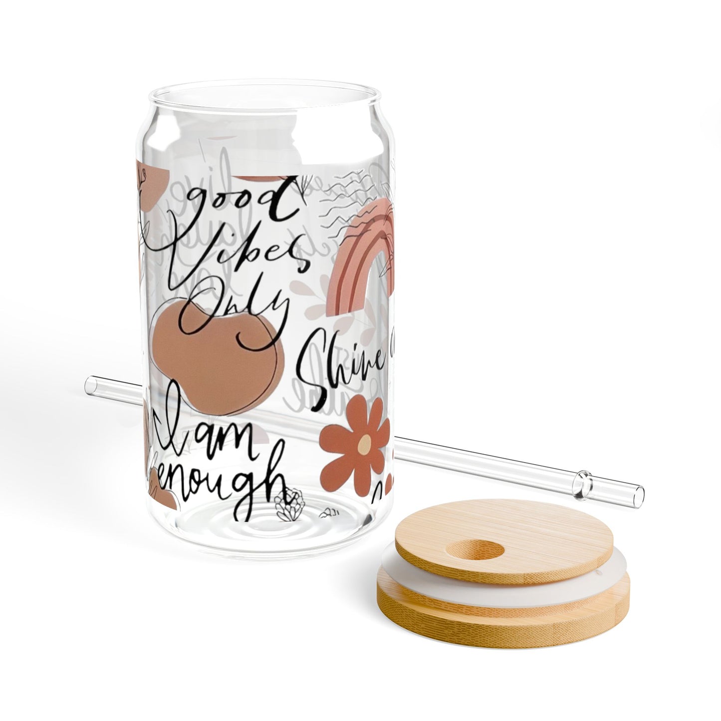 Good Vibes Sipper Glass