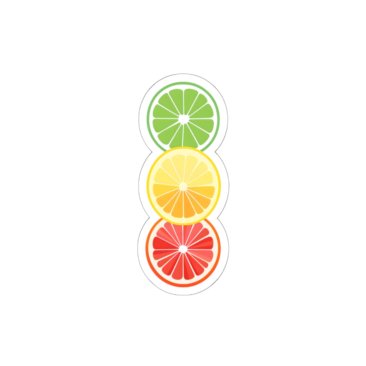Colorful Citrus Kiss-Cut Stickers