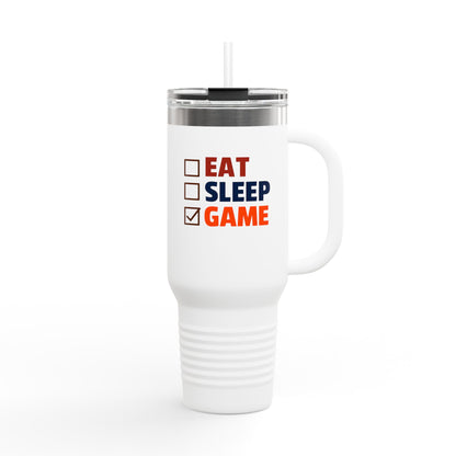 Insulated Travel Mug, 40oz - Eat Sleep Game