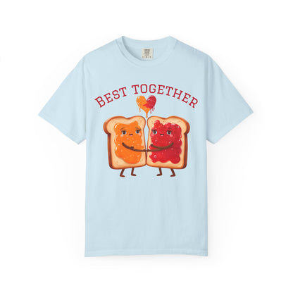 Cute Best Together T-Shirt for Couples, Matching Tops