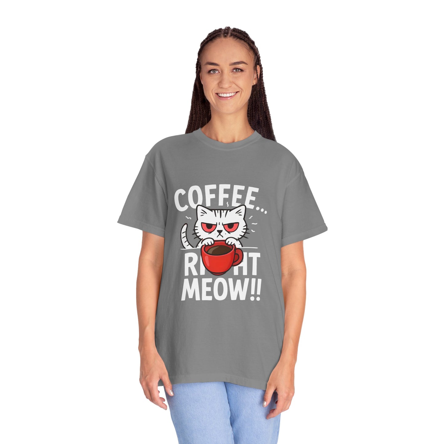 Cute Cat Coffee Lover Unisex T-Shirt