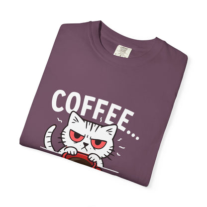 Cute Cat Coffee Lover Unisex T-Shirt