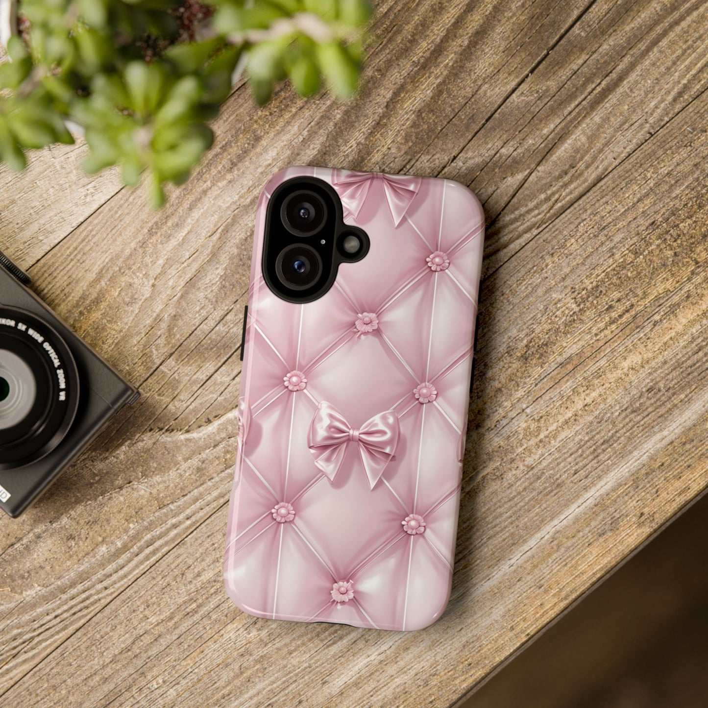 Elegant Pink Bow Phone Case