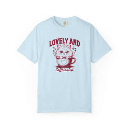 Cute Cat Caffeinated T-Shirt, Funny Cat Shirt