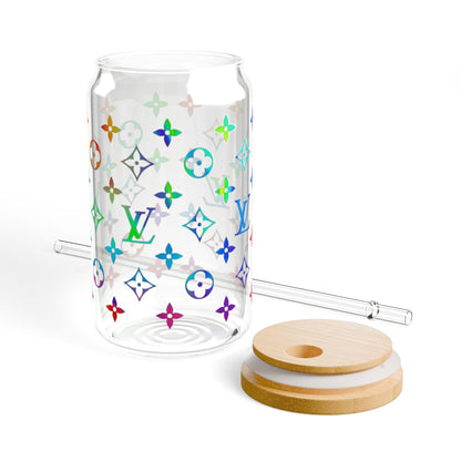 Luxury Rainbow Sipper Glass