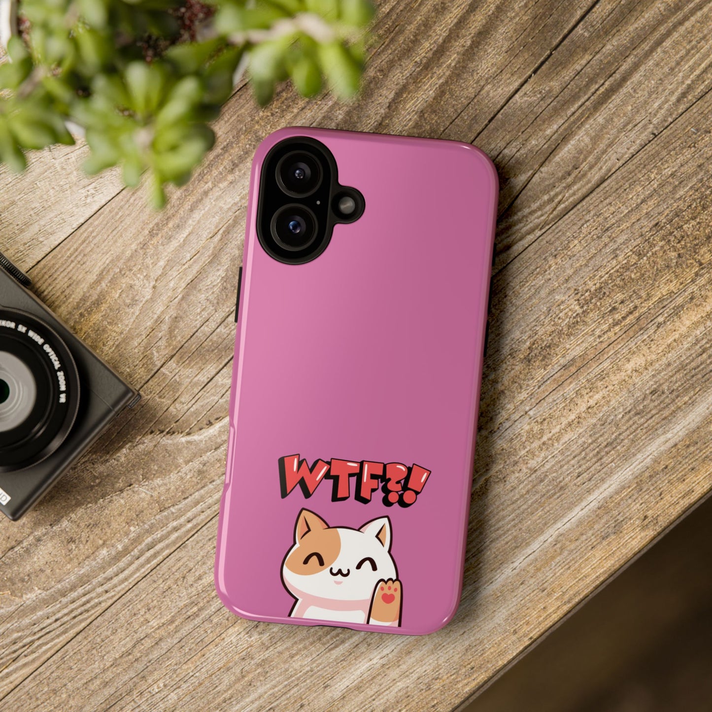 Cute WTF Cat Phone Case