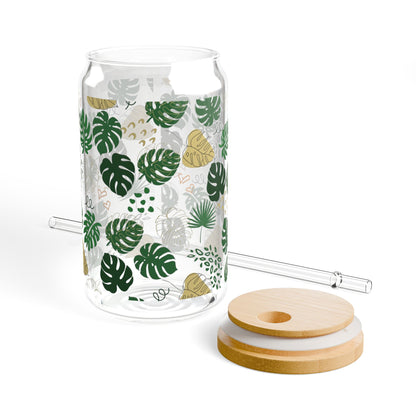 Floral Sipper Glass