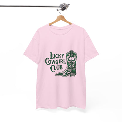 Lucky Cowgirl Club Tee, Western Themed T-Shirt