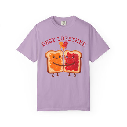 Cute Best Together T-Shirt for Couples, Matching Tops