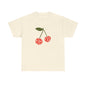 Cherry Print Unisex Tee, Cute Graphic