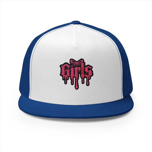 Embroidered 5 Panel Trucker Cap Cool
