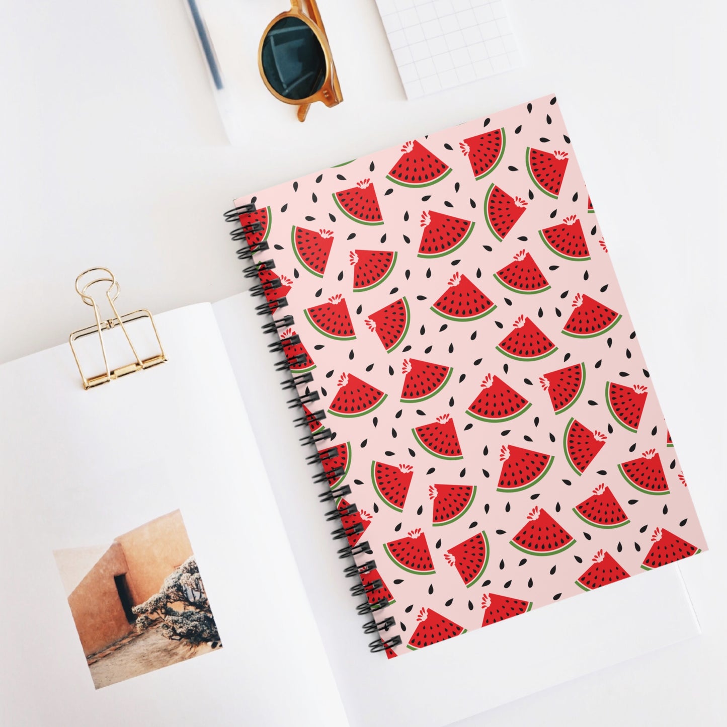 Watermelon Pattern Spiral Notebook
