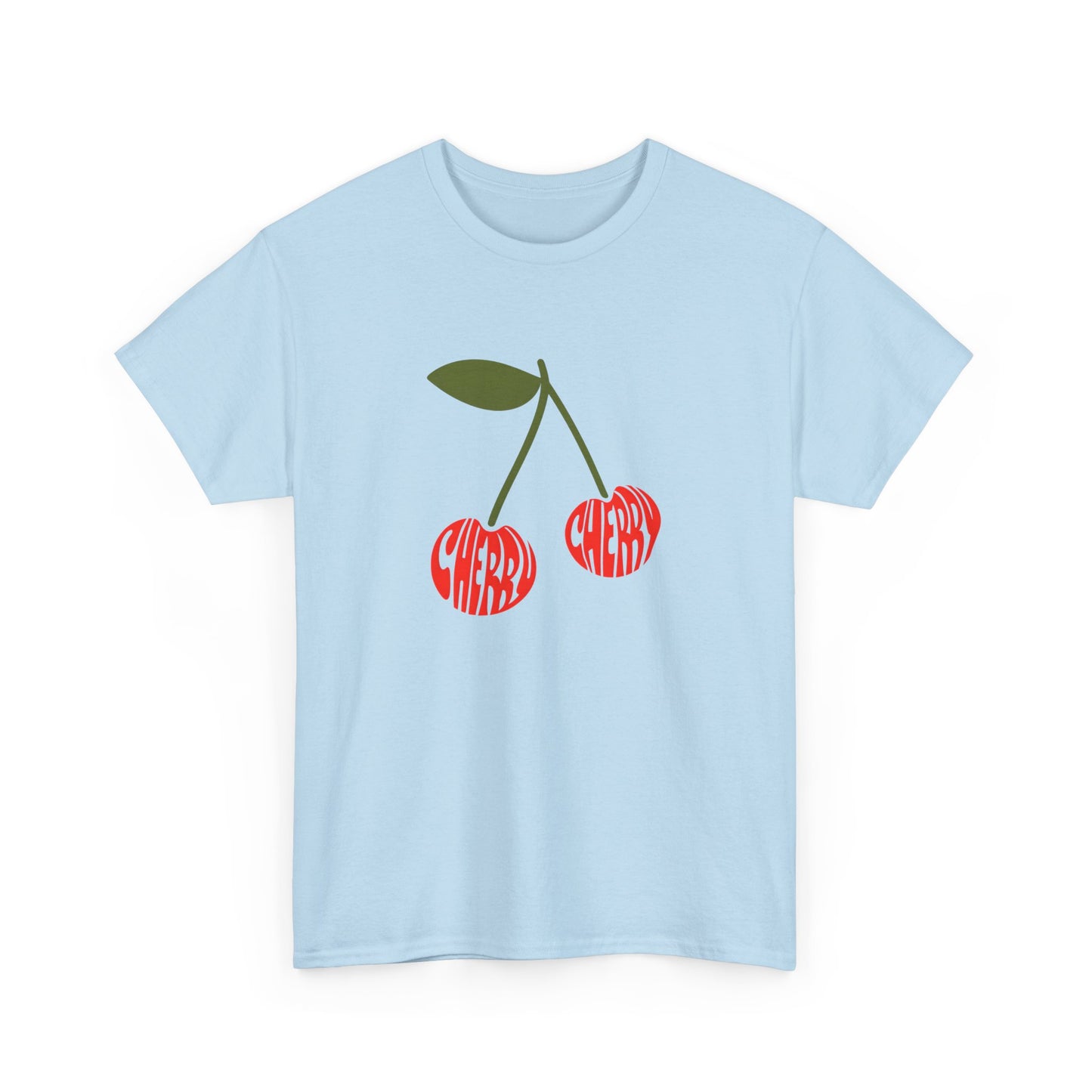Cherry Print Unisex Tee, Cute Graphic