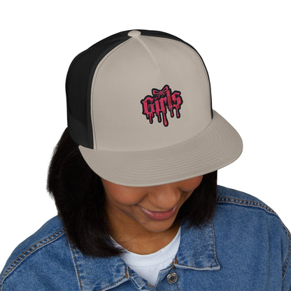 Embroidered 5 Panel Trucker Cap Cool