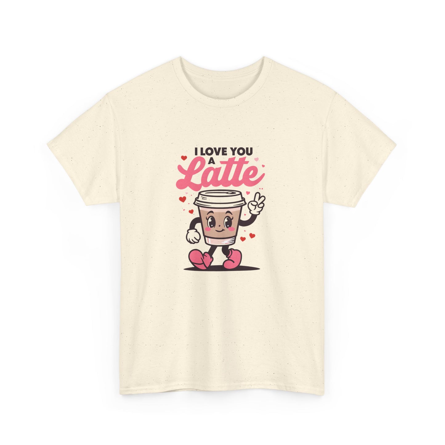 Cute Coffee Lover Tee, I Love You a Latte Shirt