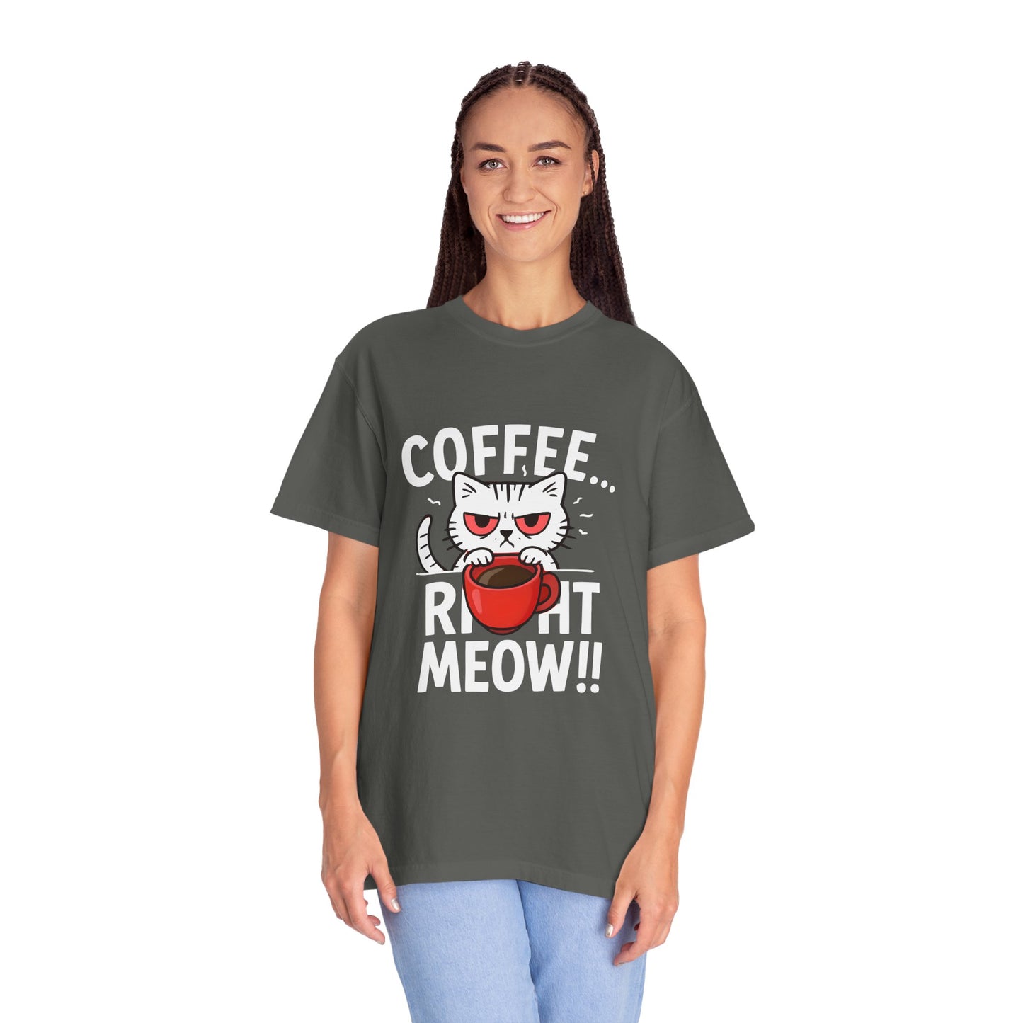 Cute Cat Coffee Lover Unisex T-Shirt