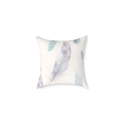 Soft Feather Square Throw Pillow