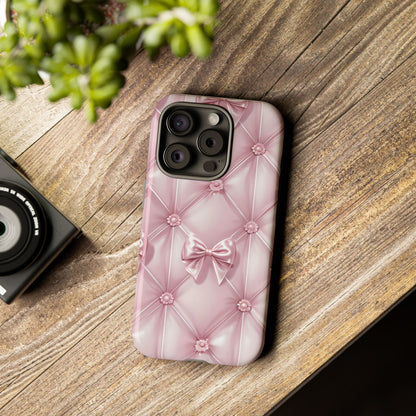 Elegant Pink Bow Phone Case