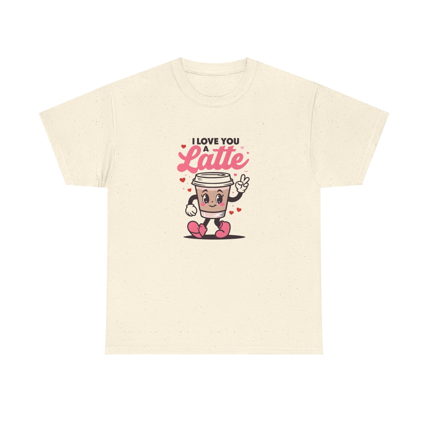 Cute Coffee Lover Tee, I Love You a Latte Shirt