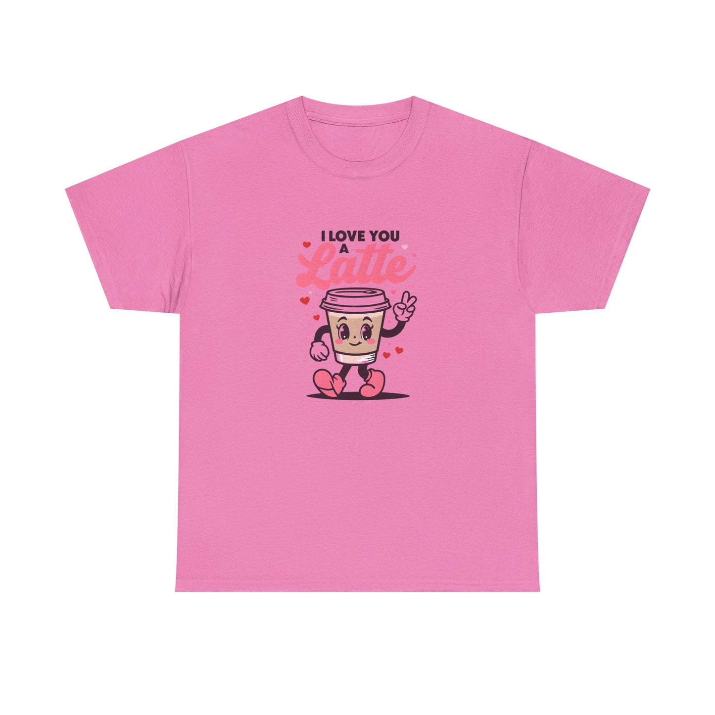 Cute Coffee Lover Tee, I Love You a Latte Shirt