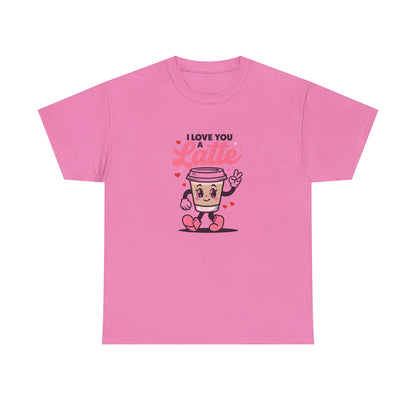 Cute Coffee Lover Tee, I Love You a Latte Shirt