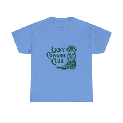 Lucky Cowgirl Club Tee, Western Themed T-Shirt