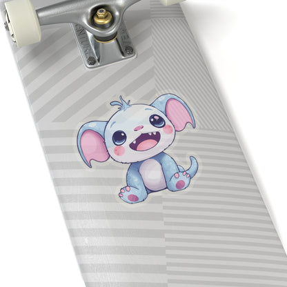 Cute Cartoon Elephant Kiss-Cut Stickers