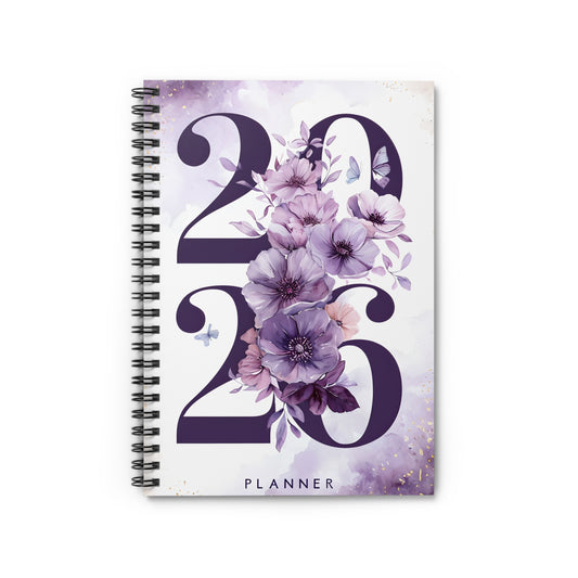 Floral Spiral Notebook - 2026 Planner