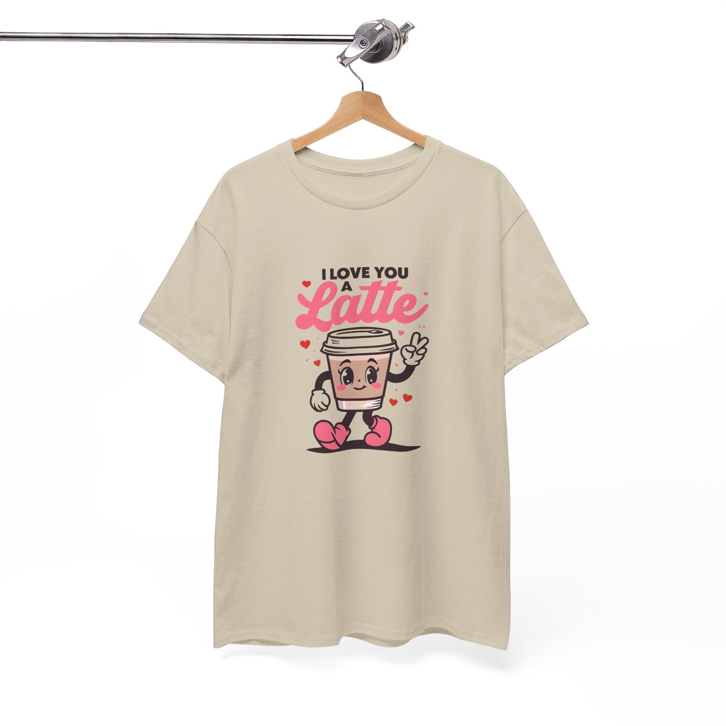 Cute Coffee Lover Tee, I Love You a Latte Shirt