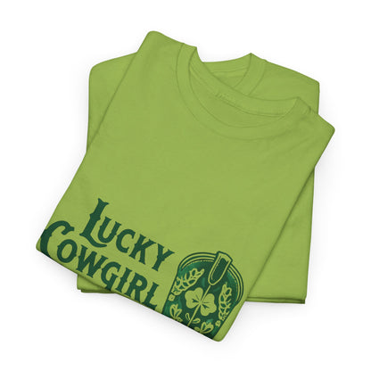 Lucky Cowgirl Club Tee, Western Themed T-Shirt