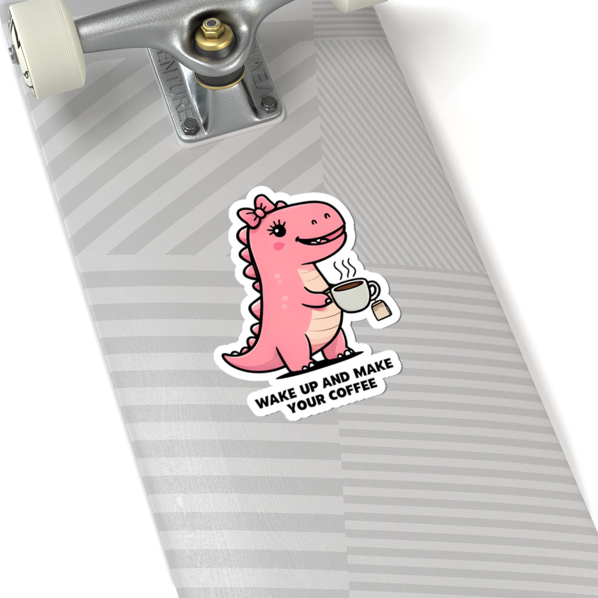 Cute Dinosaur Coffee Kiss