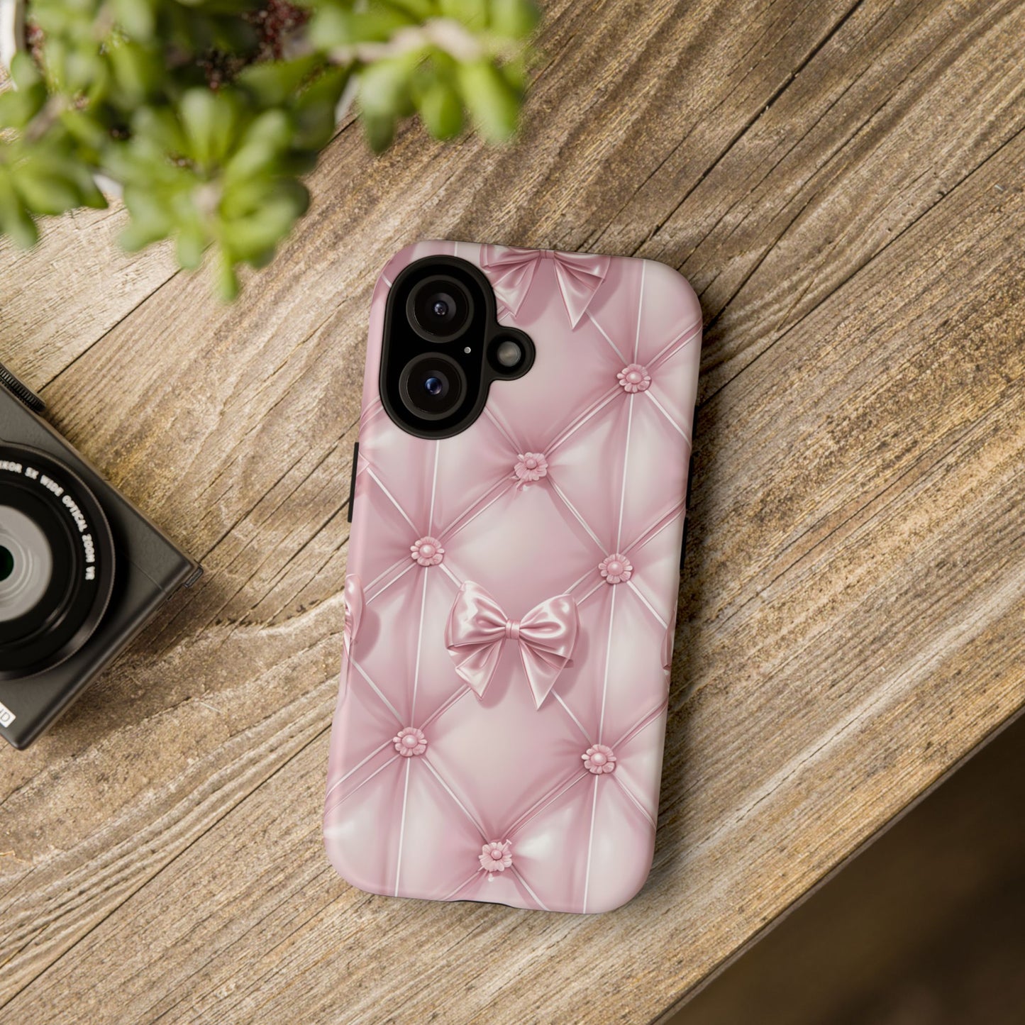 Elegant Pink Bow Phone Case