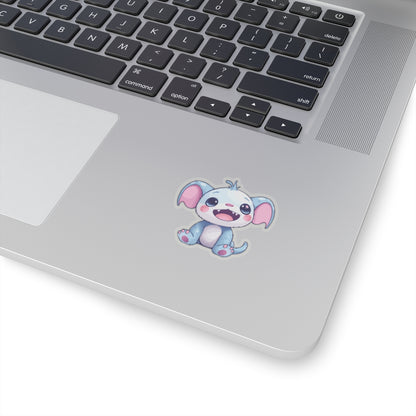 Cute Cartoon Elephant Kiss-Cut Stickers
