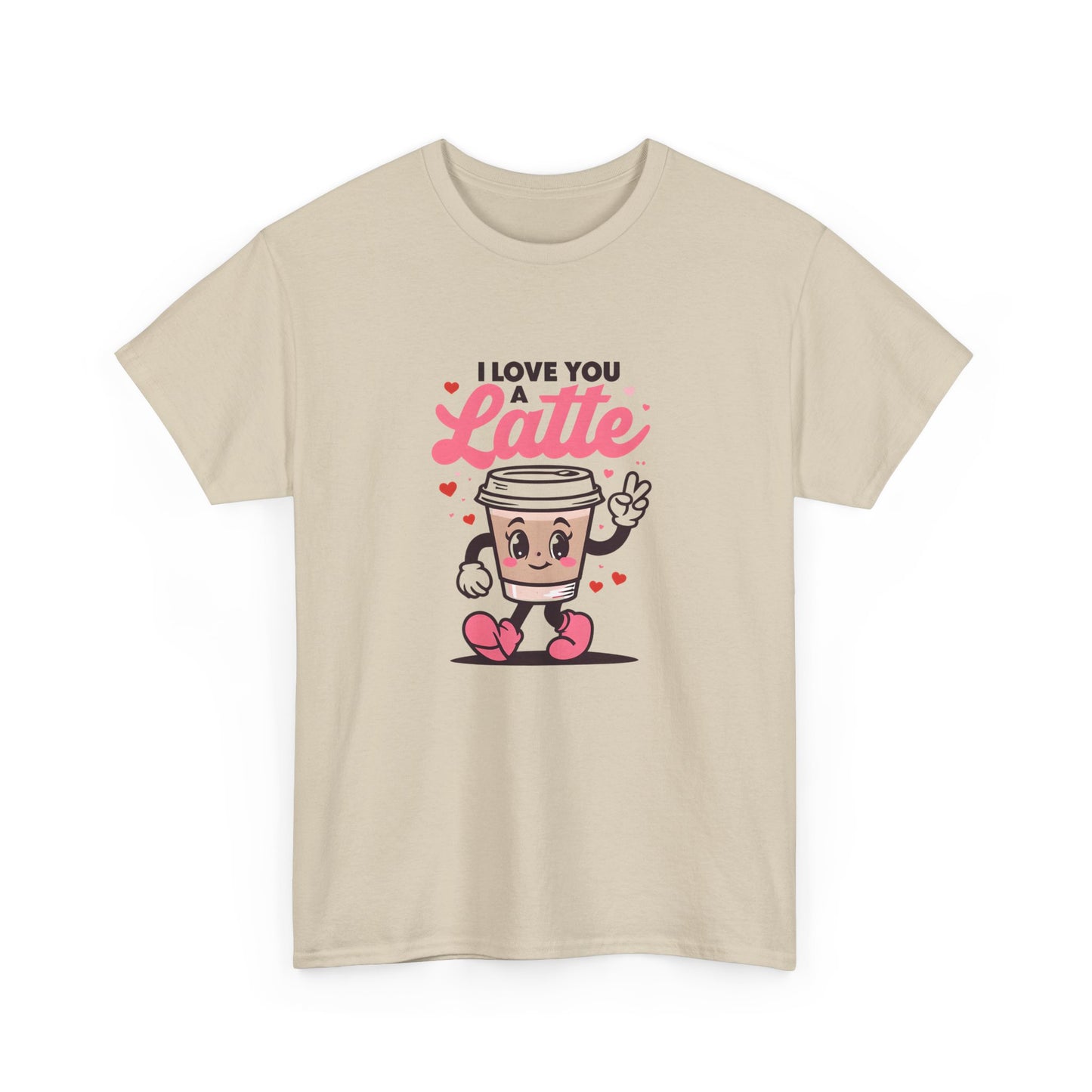 Cute Coffee Lover Tee, I Love You a Latte Shirt