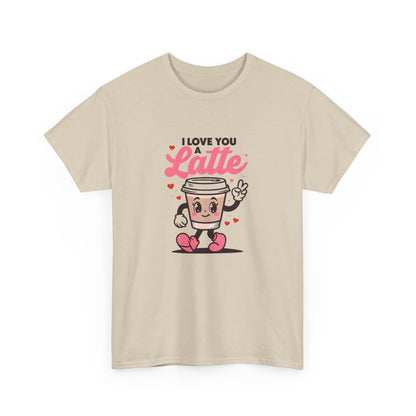 Cute Coffee Lover Tee, I Love You a Latte Shirt