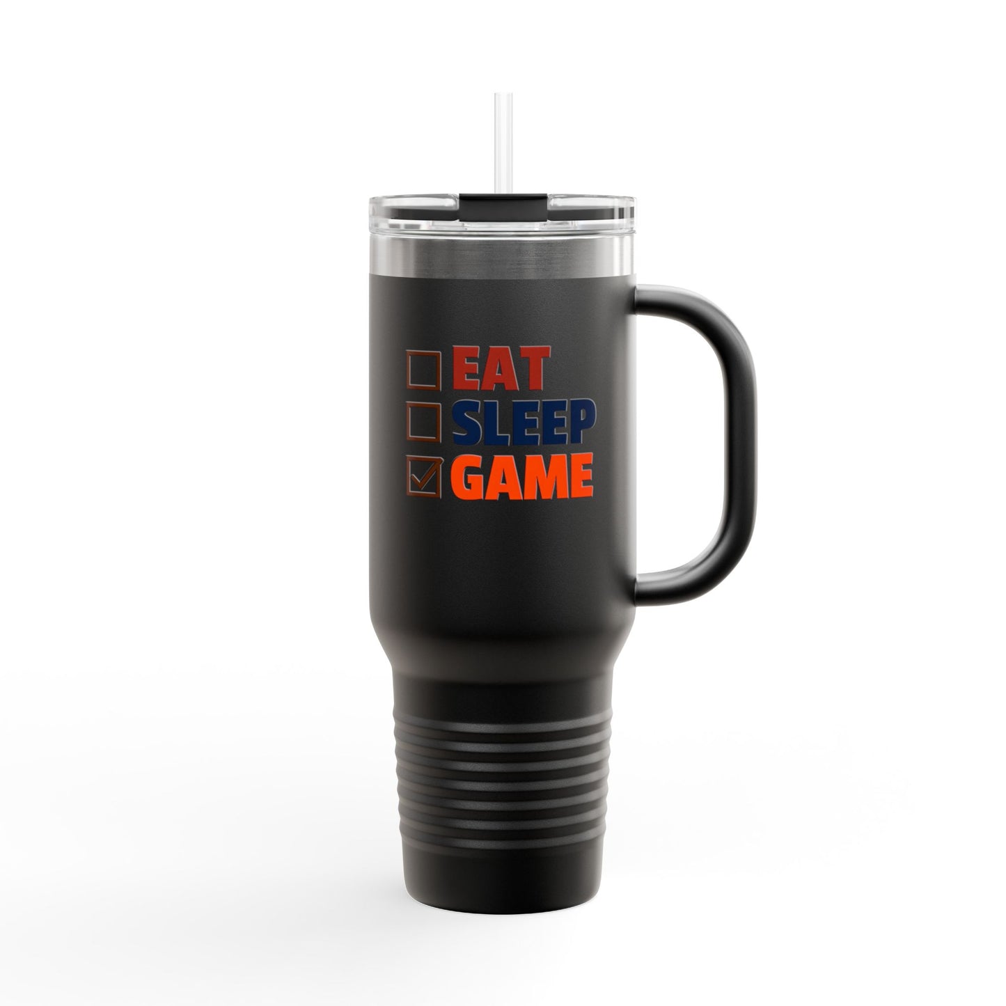 Insulated Travel Mug, 40oz - Eat Sleep Game