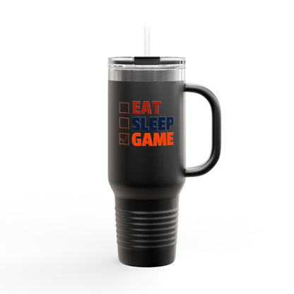Insulated Travel Mug, 40oz - Eat Sleep Game