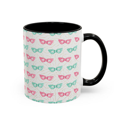 Colorful Glasses Accent Coffee Mug