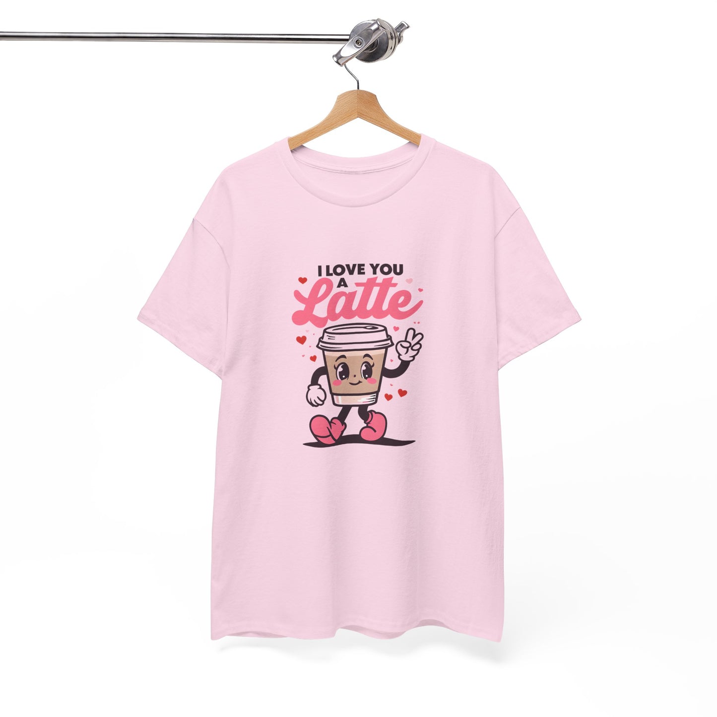 Cute Coffee Lover Tee, I Love You a Latte Shirt