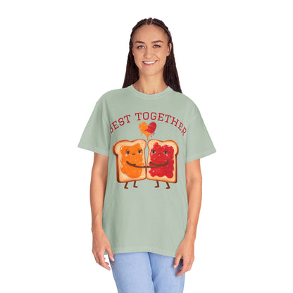 Cute Best Together T-Shirt for Couples, Matching Tops