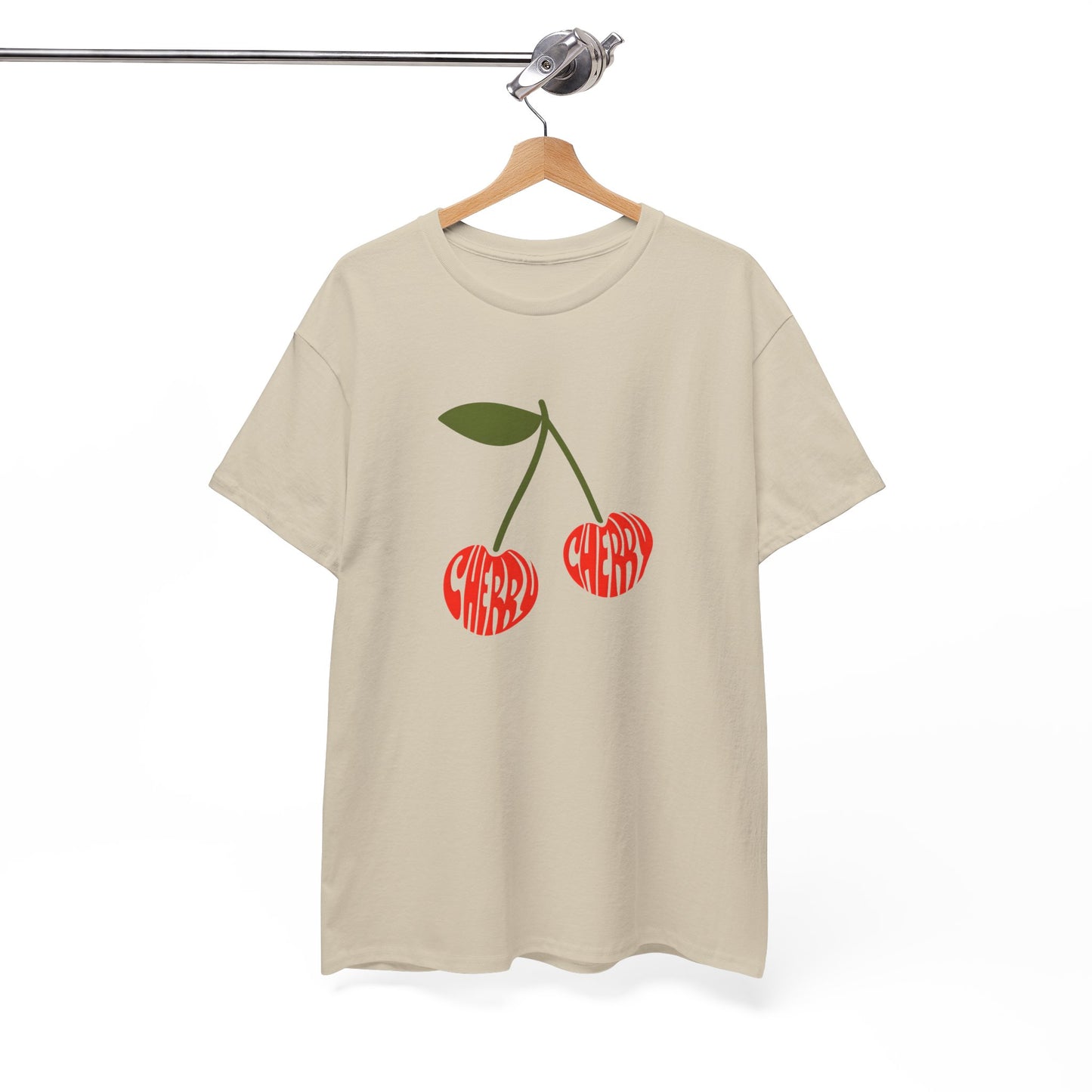Cherry Print Unisex Tee, Cute Graphic