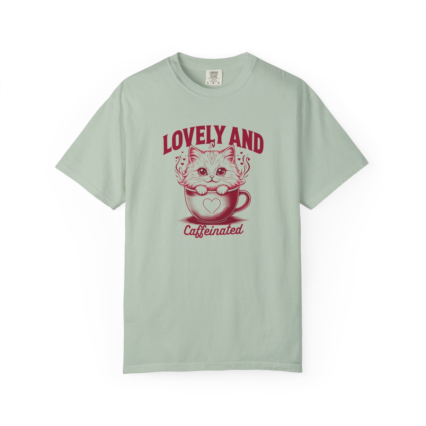 Cute Cat Caffeinated T-Shirt, Funny Cat Shirt