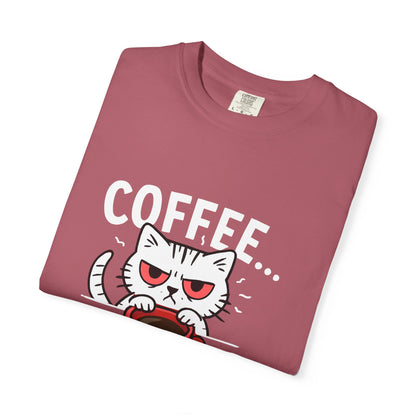 Cute Cat Coffee Lover Unisex T-Shirt