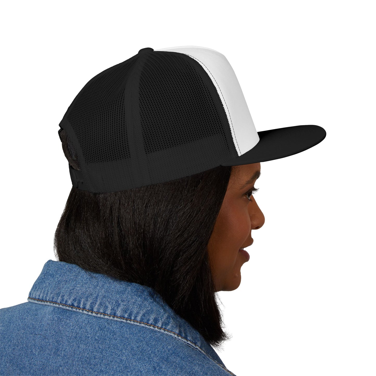 Embroidered 5 Panel Trucker Cap Cool