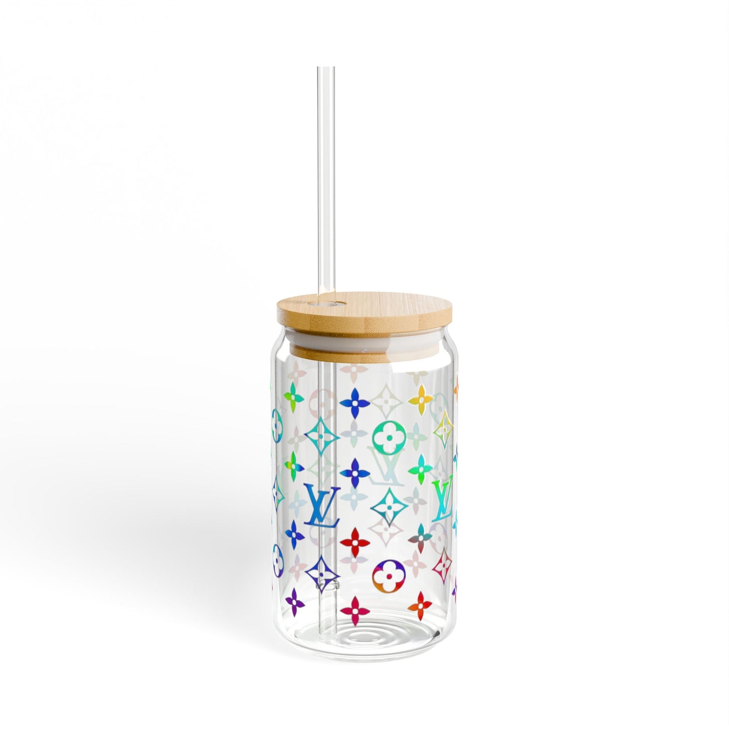 Luxury Rainbow Sipper Glass